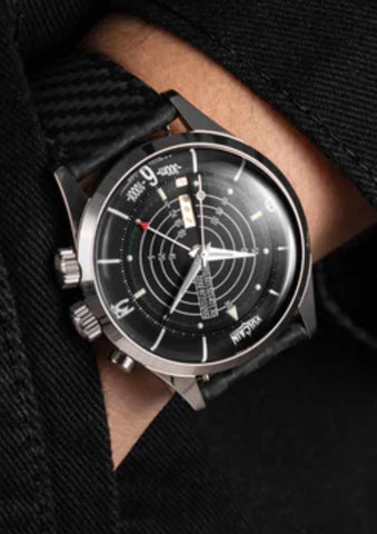 Vulcain Nautical - Black White Luminova - Plexiglass