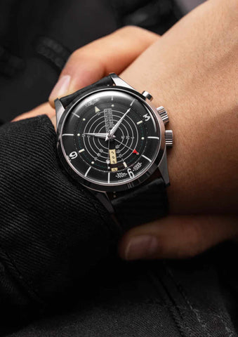 Vulcain Nautical - Black White Luminova - Sapphire Crystal