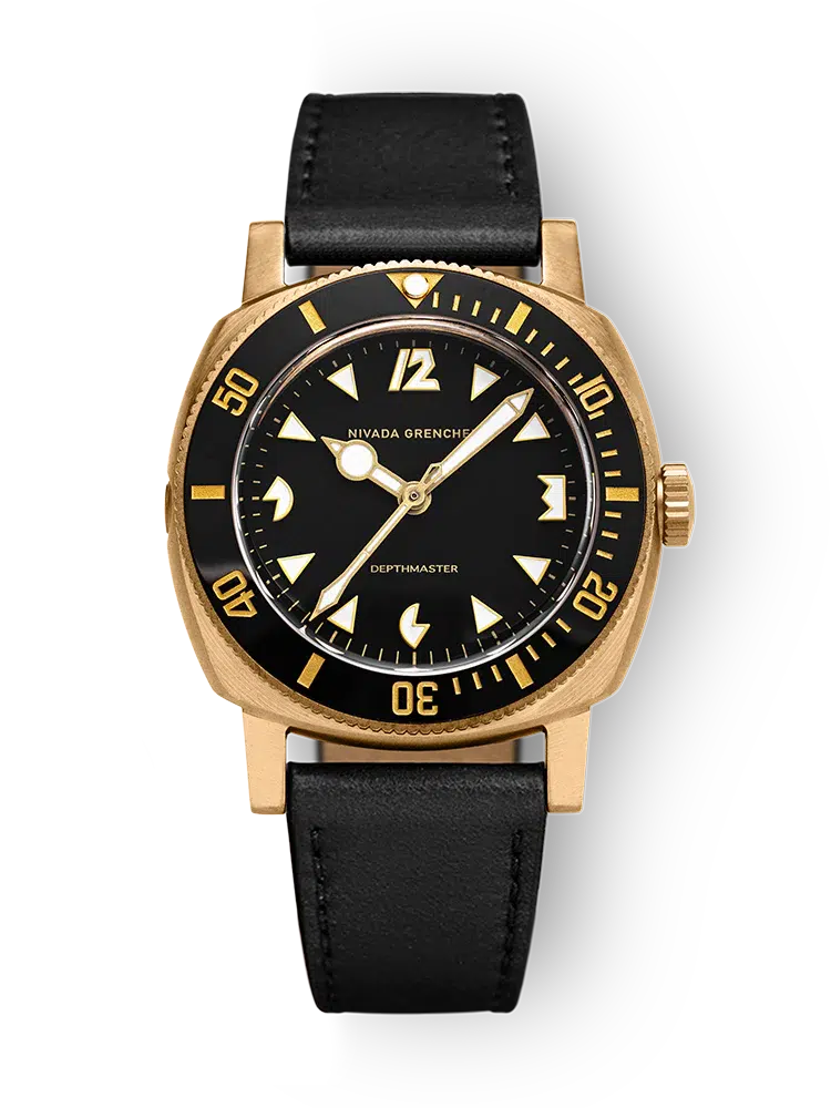 Leather strap, black