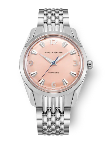 Nivada Grenchen Antarctic 35mm Salmon - No Date 35018M