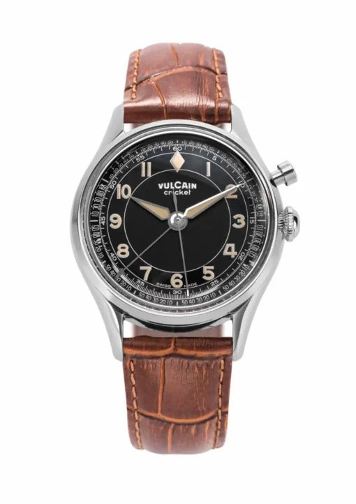 Closed Caseback Brown Leather Alligator Pattern Strap