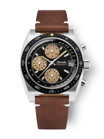 Nivada Grenchen Chronosport Mecaquartz Yellow 77001Q