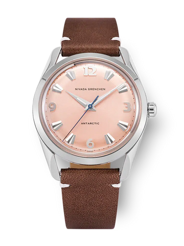 Nivada Grenchen Antarctic 35mm Salmon - No Date 35018M