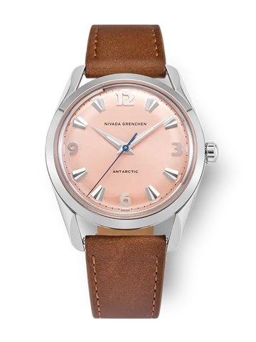 Nivada Grenchen Antarctic 35mm Salmon - No Date 35018M