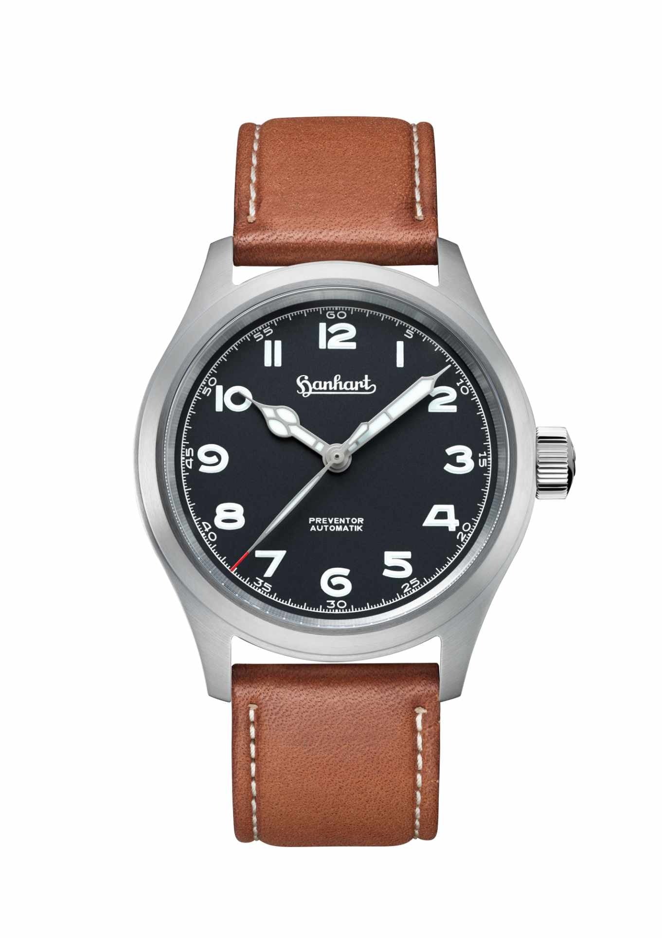 Leather strap brown L