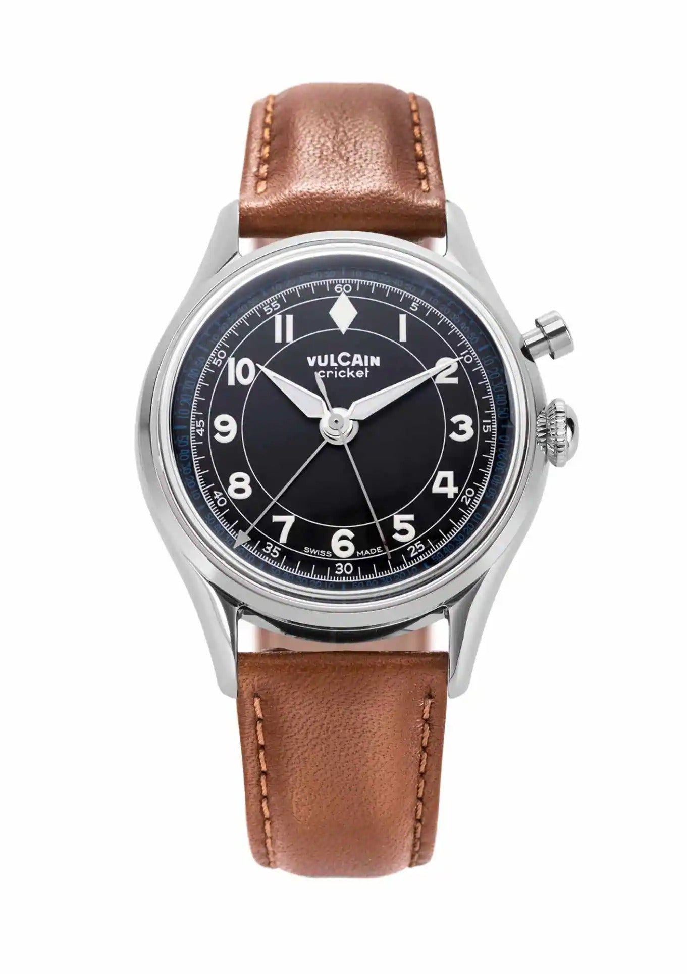 Closed Caseback Brown Leather Strap