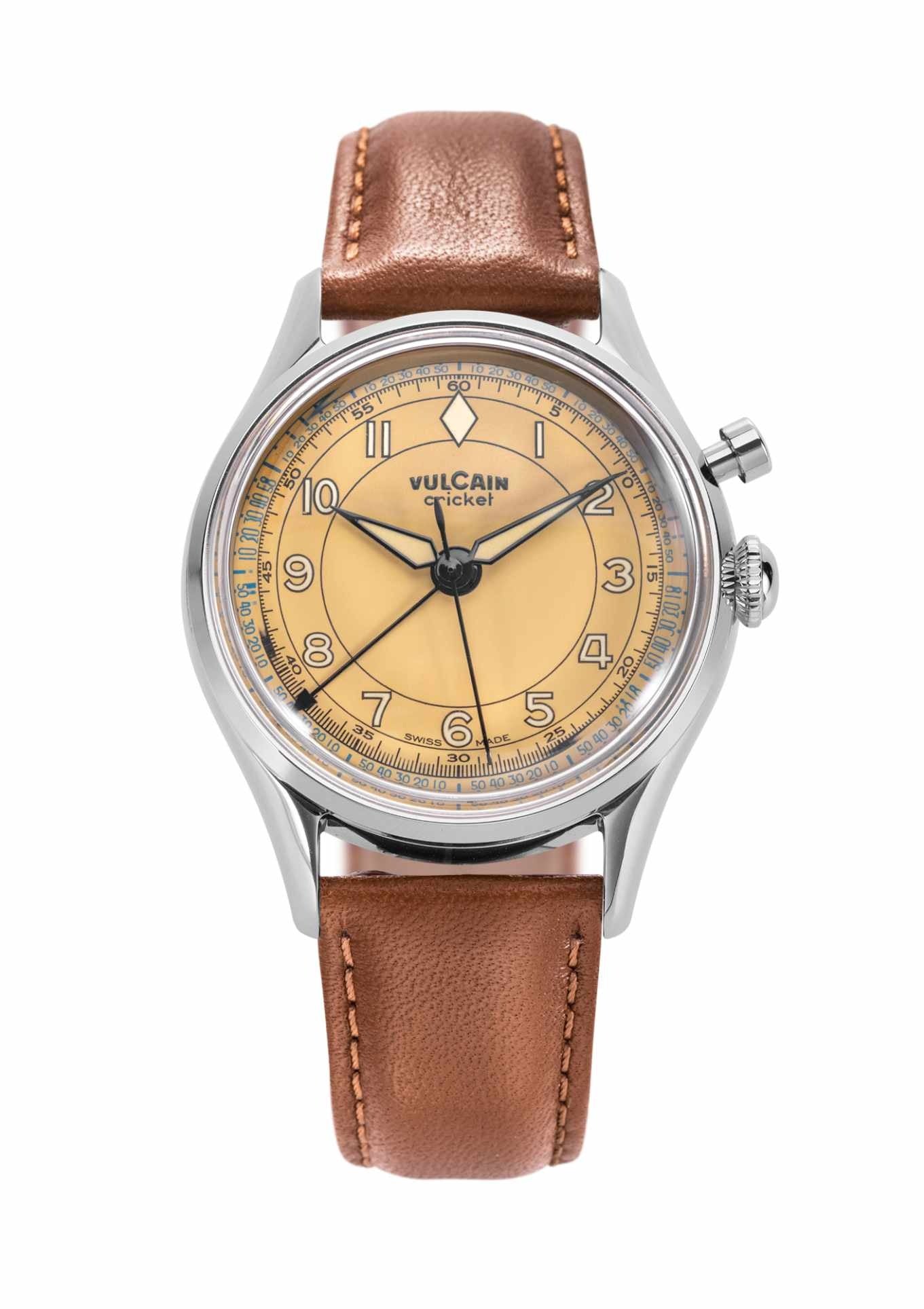 Closed Caseback Brown Leather Strap