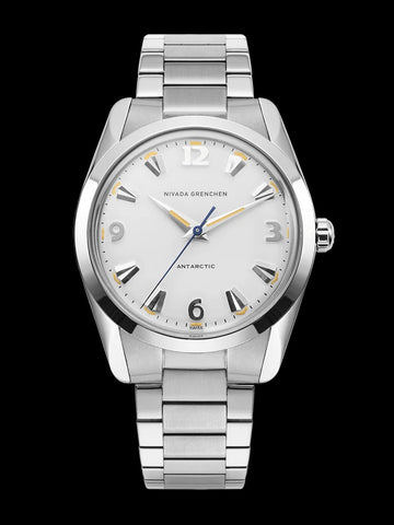 Nivada Grenchen Antarctic 35mm White -  White Lume 35005M