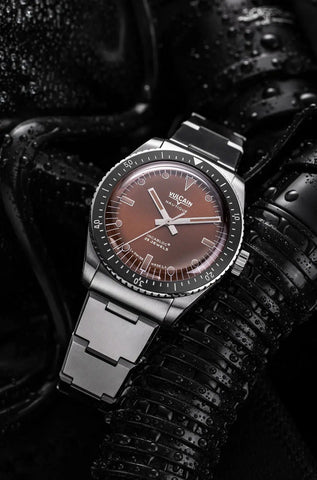 Vulcain Skindiver Nautique Brown