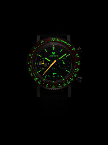 Nivada Grenchen Chronoking Mecaquarz Racing Carbon 87049Q