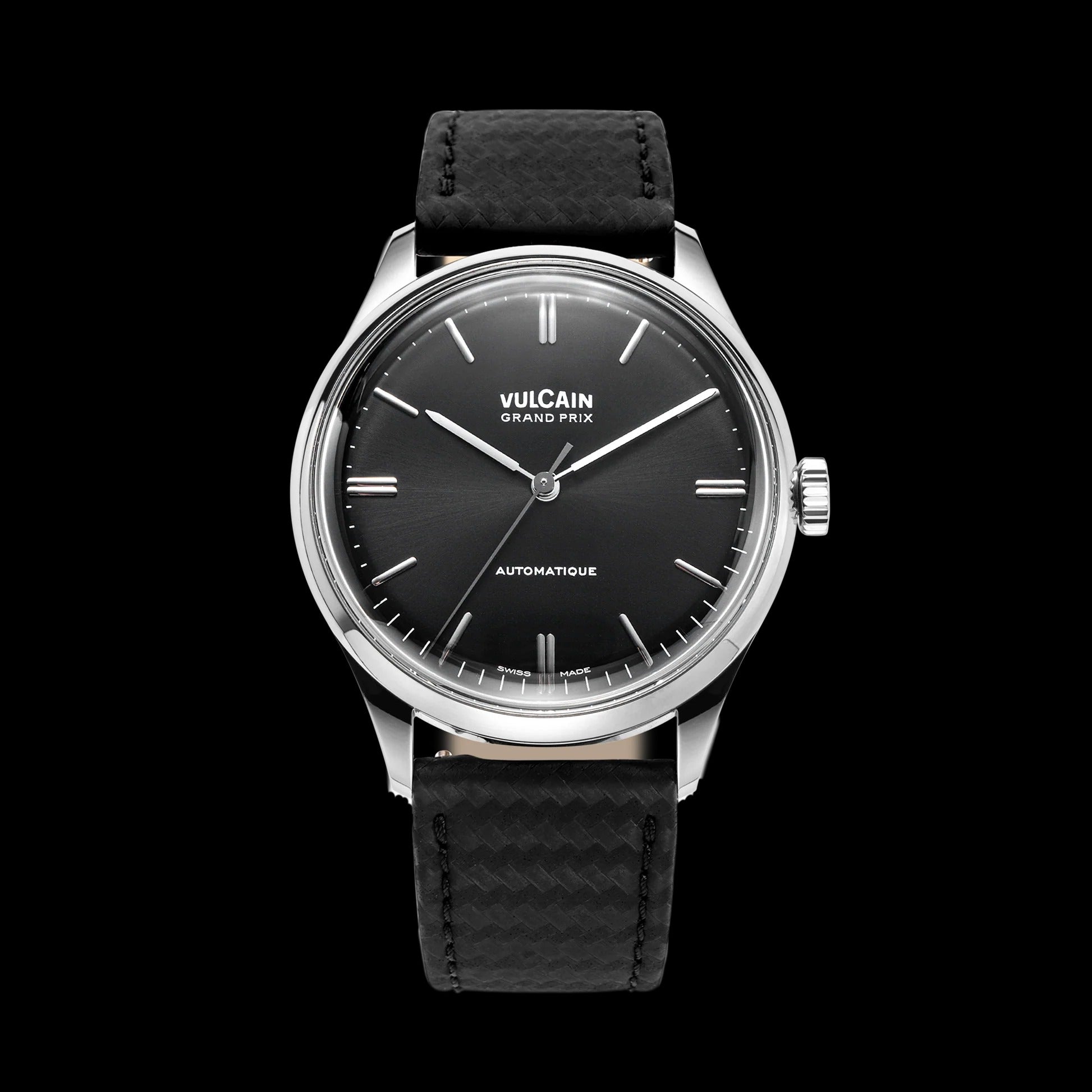 Lederband Schwarz carbon-Stuktur