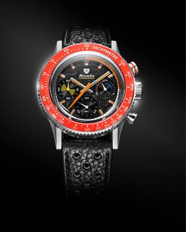 Nivada Grenchen Chronoking Mecaquarz Racing Carbon 87049Q