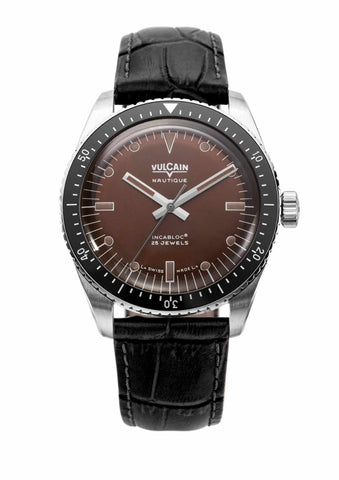 Vulcain Skindiver Nautique Brown
