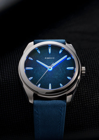 Awake Son Mai Silver Leaf Vignette Moonlight Blue