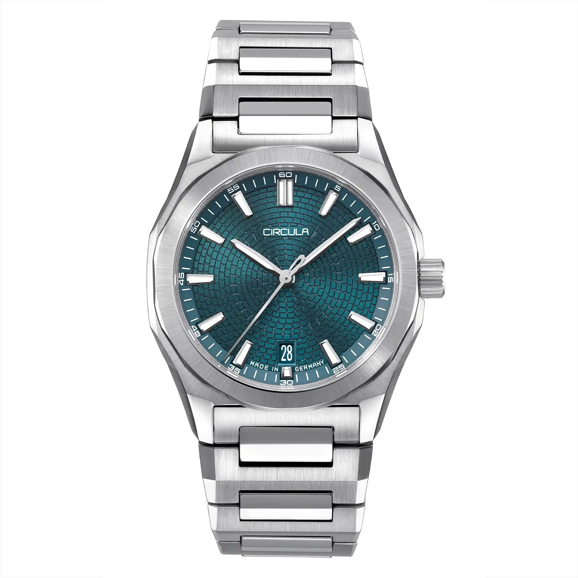 Steel bracelet with folding clasp