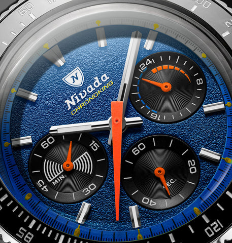 Nivada Grenchen Chronoking Mecaquarz Racing Blue 87050Q