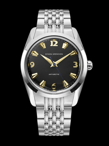 Nivada Grenchen Antarctic 35mm Black -  Beige Lume 35017M