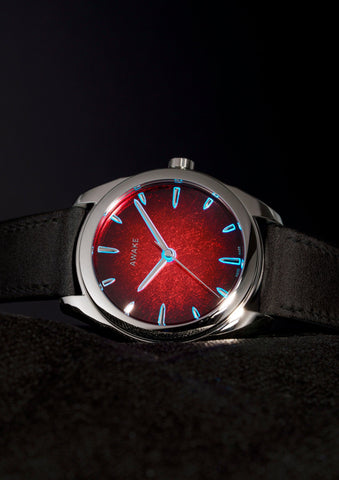 Awake Son Mai Silver Leaf Vignette Carmine Red