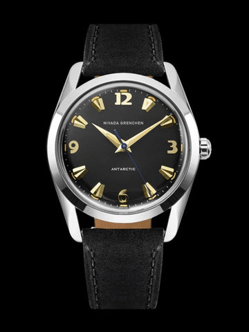 Nivada Grenchen Antarctic 35mm Black -  Beige Lume 35017M