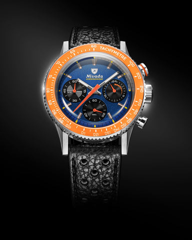 Nivada Grenchen Chronoking Mecaquarz Racing Blue 87050Q