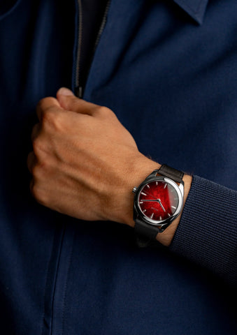 Awake Son Mai Silver Leaf Vignette Carmine Red