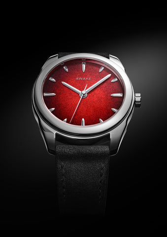 Awake Son Mai Silver Leaf Vignette Carmine Red