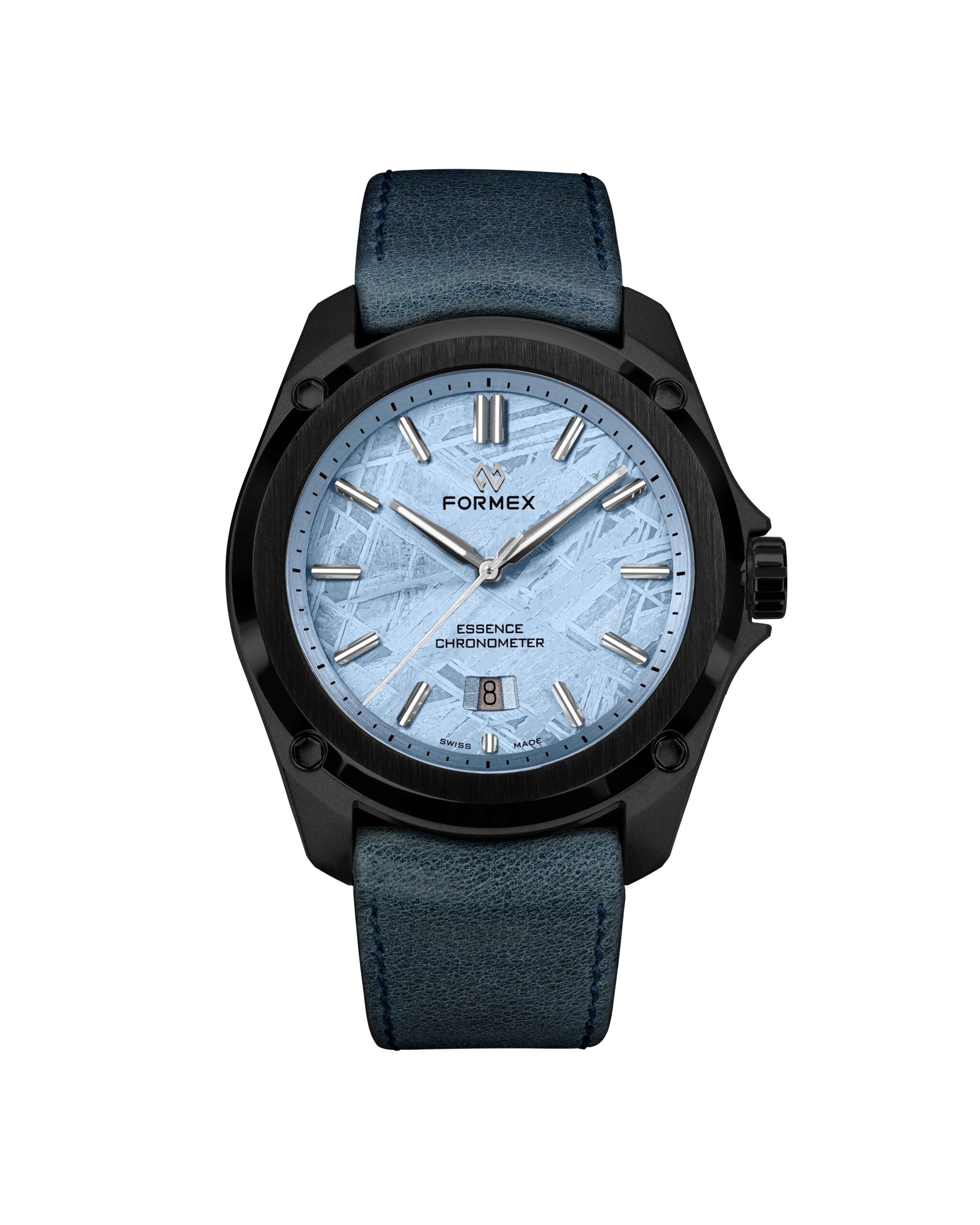 Leather strap.Blue