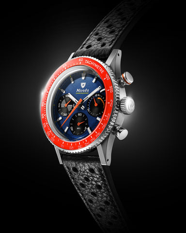 Nivada Grenchen Chronoking Mecaquarz Racing Blue 87050Q