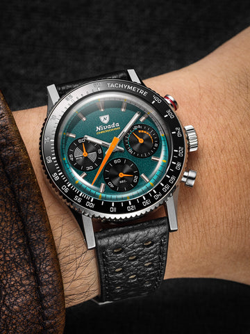 Nivada Grenchen Chronoking Mecaquarz Racing Green 87051Q