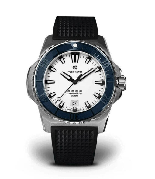 Blue Bezel.Rubber Strap