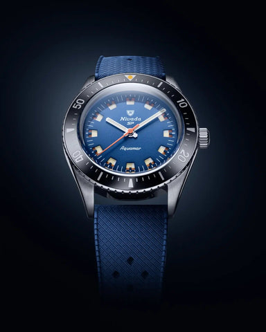 Nivada Grenchen Aquamar Blue 32074A