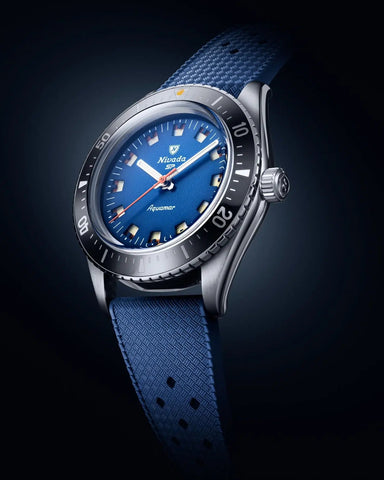Nivada Grenchen Aquamar Blue 32074A