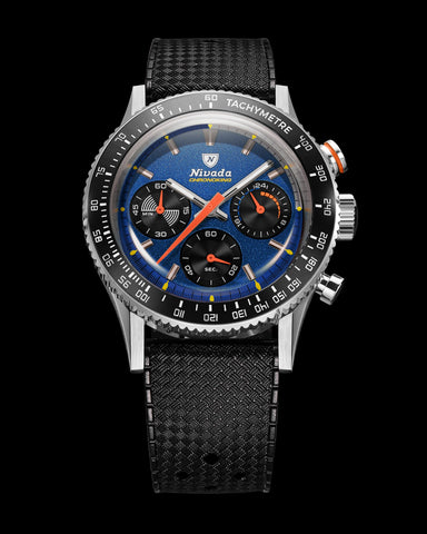 Nivada Grenchen Chronoking Mecaquarz Racing Blue 87050Q