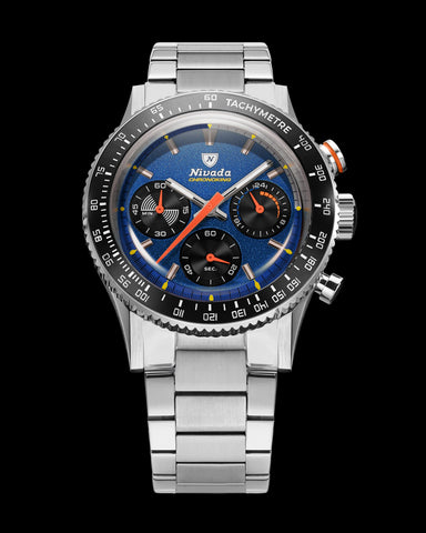 Nivada Grenchen Chronoking Mecaquarz Racing Blue 87050Q