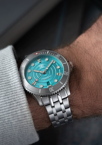 Second Hour Gin Clear Ripple Pale Aqua Limited Edition