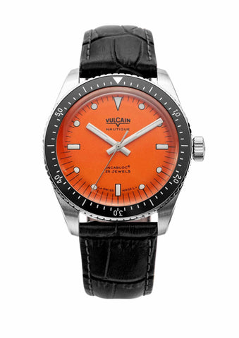 Vulcain Skindiver Nautique Orange