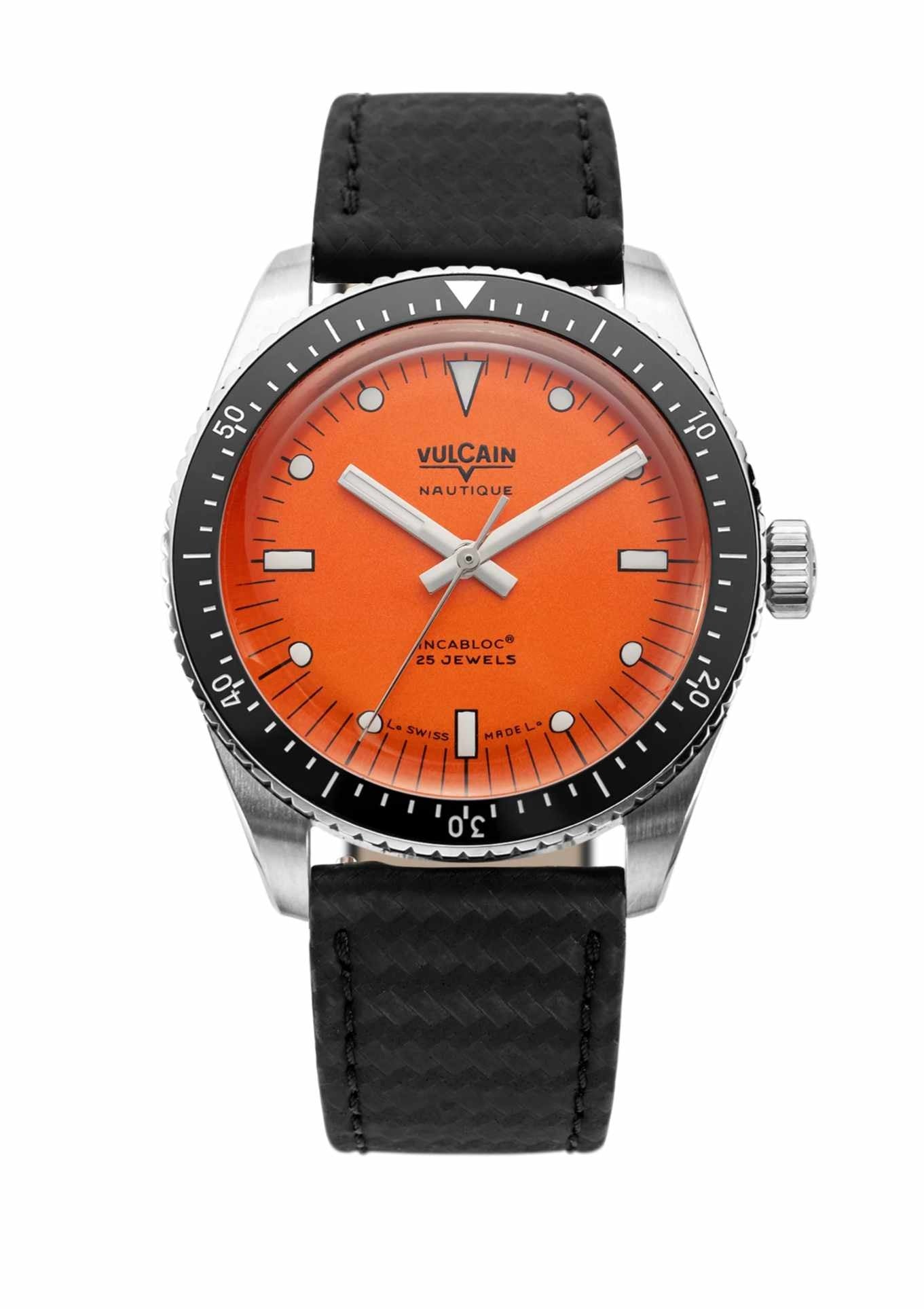 Leather strap black carbon structure