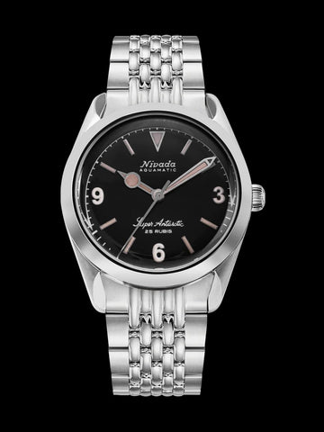 Nivada Grenchen Antarctic 3.6.9 Black Vintage 32032A