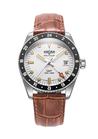 Vulcain Skindiver Nautique GMT White 680174A57