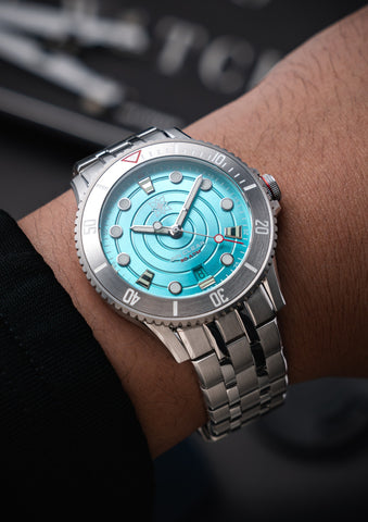 Second Hour Gin Clear Ripple Pale Aqua Limited Edition