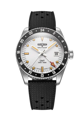 Vulcain Skindiver Nautique GMT White 680174A57