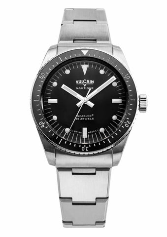 Vulcain Skindiver Nautique Black - White Lume 660170B07