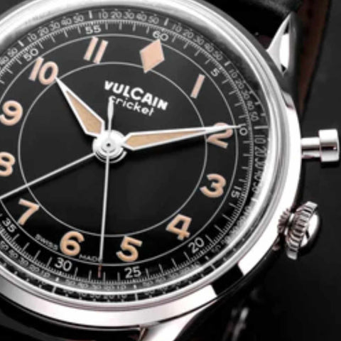 Vulcain Cricket Classique 36 Black-Khaki