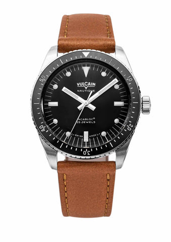 Vulcain Skindiver Nautique Black - White Lume 660170B07