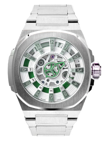 DWISS M3S - Green - Steel Bracelet