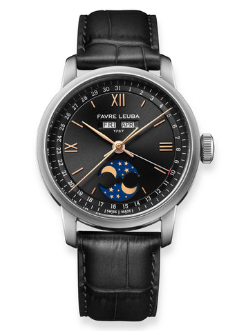 Favre Leuba 1737 Triple Calendar - Black