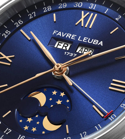 Favre Leuba 1737 Triple Calendar - Blue