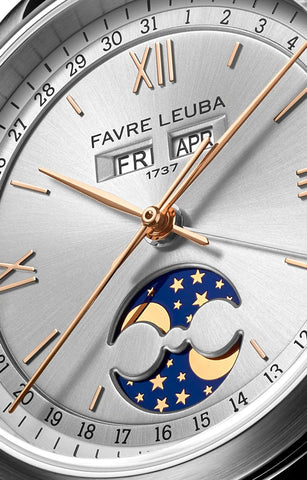 Favre Leuba 1737 Triple Calendar - Silver