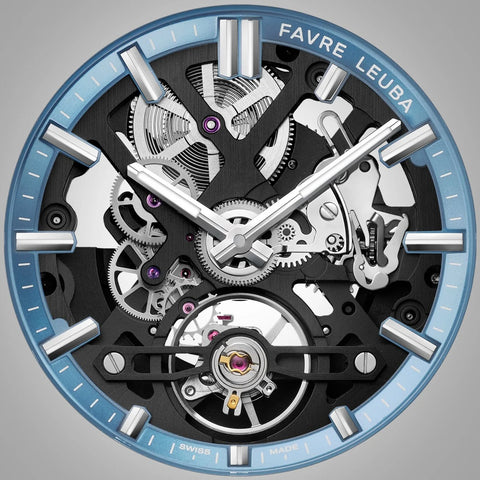 Favre Leuba Chief Skeleton DLC - Ice Blue