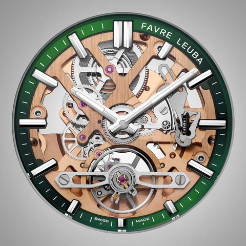 Favre Leuba Chief Skeleton - Green